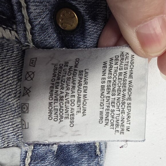 Miss Me Jeans Womens 28 Light Wash Bootcut Embroidered Back Distressed JE1205BL - Picture 14 of 16